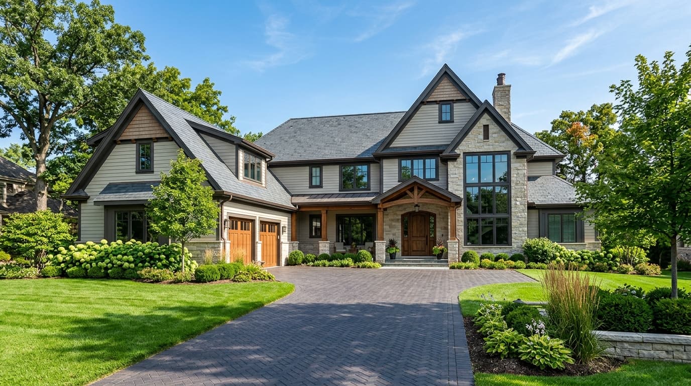 Premium luxury residential home exterior